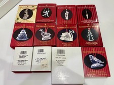 12 Days of Christmas Waterford Crystal Ornaments (12) 1995-2006, complete set picture