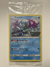 EU Exclusive Suicune 59/214 Lost Thunder Legendary Pokémon Stamped Promo SEALED picture