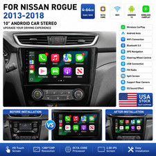 For 2014-2017 Nissan Rogue 8Core 64G Apple Carplay Android Auto Stereo GPS Radio picture
