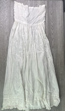 Antique Early 1900s Child’s Slip Over Dress Petticoat White 36