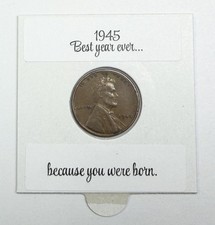 1945 P American Lincoln Wheat Penny no mint mark  Make someone feel Loved #D picture
