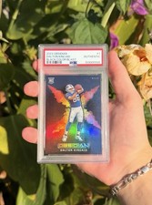 2023 Panini Obsidian Dalton Kincaid Black Color Blast #1 PSA Authentic RC Bills picture