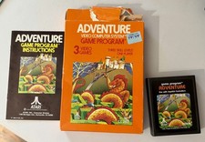 Adventure (Atari 2600, 1980) With Box And Manual Vintage Video Game picture