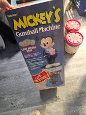 Vintage 1988 Disney Mickey Mouse 60th Anniversary Gumball Machine Superior NIB picture