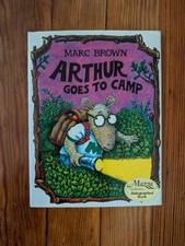 SIGNED Arthur Goes to Camp, Marc Brown 1982 Arthur Adventure Vintage KIDS VG picture
