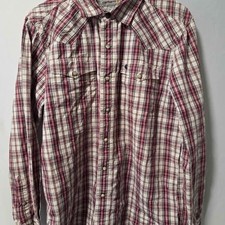 Carhartt Plaid Western Pearl Snap Shirt - Men's Medium picture