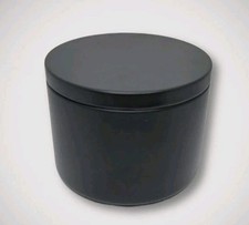 144 Pcs 8oz Matte Black Edgeless Candle Tins - Bulk Empty Candle Jars W/ Lids picture