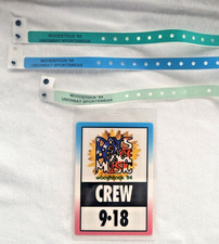 Woodstock 1994 Backstage Crew Pass Laminated and 3 wrist bands lot 4pcs picture