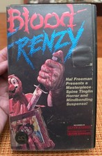 BLOOD FRENZY (VHS, 1987) Original Hollywood Family Entertainment HTF RARE Horror picture