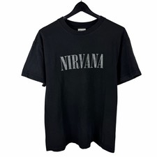 Vintage 2000s Nirvana Kurt Cobain Punk Rock Band Graphic Shirt Size M picture