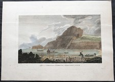 1784 Cook 1st ed Antique Print HMS Resolution, Discovery Xmas Bay Kerguelen 1776 picture