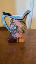 Vintage 1999 Ardmore Ceramic Art Zebra Pitcher Jug HandPainted South Africa 5
