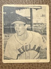 1948 Bowman - Bob Feller #5 crease picture