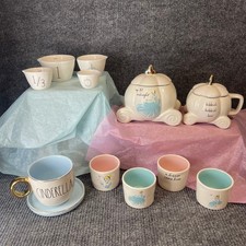 Rae Dunn Disney Cinderella Set Cannister Mug Saucer Nesting Cups Ramekins picture