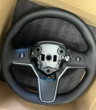 For Tesla Model 3 Model Y 1490214-00-B Driver Heated Leather Steering Wheel picture