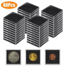 40PCS Adjustable 2x2 Coin Holder Snap Capsule 40mm Silver Dollar Collection Case picture