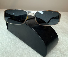 Prada SPR 52F Men’s Sunglasses 1AP-1A1 Silver Black 60-17-135 Italy w/ Case picture