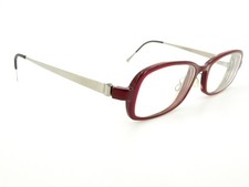 Lindberg Ace/Strip 1130 Eyeglasses FRAME AC66 Red 52[]17-135 Silver M551 picture