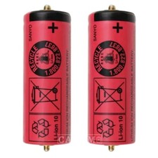 2 NEW Sanyo Braun Series Battery 1300mAh 81377206 UR18500Y Pulsonic Silk Epil picture