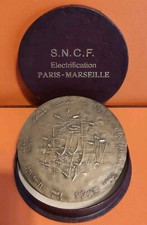 Train Locomotive Electrification Paris Marseille 1962 Artistic Bronze Demarchi picture
