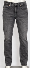 H&M Men's Slim Fit Jeans 34X32 Black Wash Stretch Demin Pants Brand New W/T picture