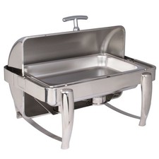 Vollrath T3600 D-Lux 8.5 Qt Full Size Stainless Steel Roll Top Chafer New picture
