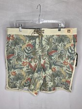 Howler Brothers Boardshorts Shorts Mens 38 Off White Bruja Ottine Scene Swim NEW picture