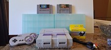 SNES Console + Super Mario World & Donkey Kong Country - Super Nintendo Bundle picture