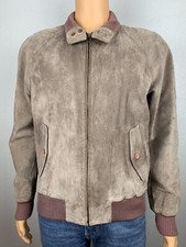 VINTAGE Abercrombie & Fitch Suede A-1 Leather Bomber Jacket Mens Medium picture