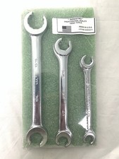 NOS Indestro Duro Flare Nut 3pcs Wrench Set SAE w 6 sizes Vintage USA Made picture