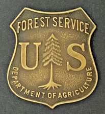 US Forest Service Department Of Agriculture Badge Pin READ Pin Mechanism Missing picture
