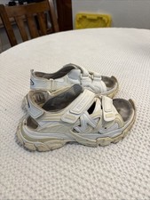NEEDS CLEANING Balenciaga Track Chunky Sneaker Sandals Women’s Sz 9 Off White picture