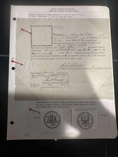 antiqur historical document from the United States 1796 ephemera picture