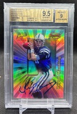 1998 Bowman's Best Peyton Manning Refractor Autograph 7B BGS 9.5 Rookie Auto RC picture