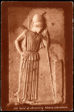 Postcard Relief of Mourning Athena, A. M., Athens, Greece picture