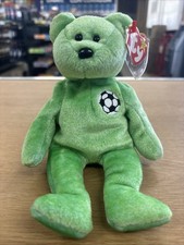 Ty Beanie Baby -  “Kicks the Soccer Bear “ [Retired & Brand New] picture