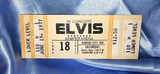 Rare ELVIS IN CONCERT Ticket- Yellow JUNE 18 1977' MINT+ Unused & Bonus Items🎵 picture