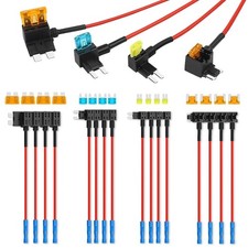 10 Pack or 16 Pack 4 Types Fuse Tap, Upgraded 12V Car Add a Circuit Tap Kit picture