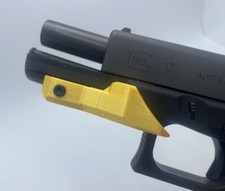 RH Thumb Rest for Recoil Control, Fits Picatinny Rails for Glock, Ruger, Gold picture