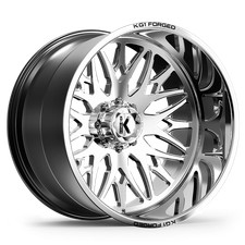 22x10 KG1 Forged KC014 Trident Polished Wheel 8x170 (-24mm) picture