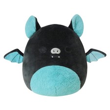 Squishmallows 12-Inch Aldous Teal and Black 12 inch, Teal/Black Fruit Bat picture