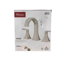 Pfister Bruxie 8 in. Widespread Double Handle Bathroom Faucet Brushed Nickel picture