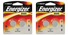 NEW 4 pcs Energizer CR 2025 Lithium Coin Cell 3V Batteries ECR2025 2025BP-2 picture