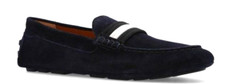 Bally Kansan Men's Italy Blue Loafer Suede Driver Moccasins  Shoes Size US 12 picture