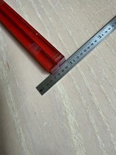 Vintage Square Bakelite Rods Red Clear   6” X  7MM  / 14.7 gms TESTED picture