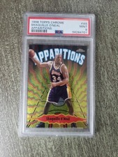 🏀1998 Topps Chrome Apparitions Shaquille O’Neal PSA 9 MINT #A5  picture