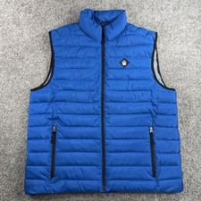 Duluth Trading/Alaskan Hardgear-Mens Large-Quilted Puffer Vest Blue AKHG 3237-34 picture