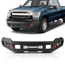Fit For 2011-2016 Ford F250 F350 Heavy Duty Front Bumper w/ LEDs 2/4WD Steel New picture