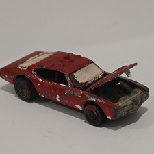 Vintage 1969 Hot Wheels Redline POLICE CRUISER Red Light Open Hood - Hong Kong picture