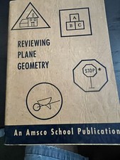 Amsco School Book Reviewing Plane Geometry Paperback Isidore Dressler c1950 picture